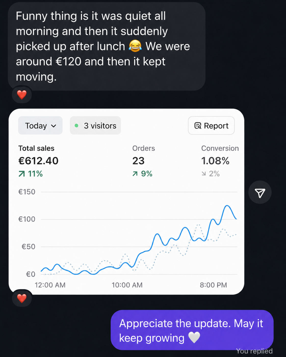 Real message screenshot 2